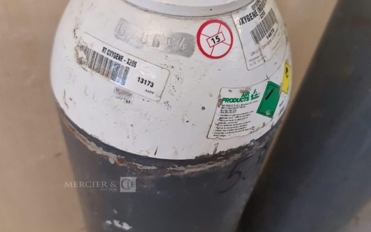 Autre Lot de 2 bouteilles à oxygène industriel X20S, les bouteilles sont remplis  404