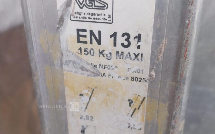 Autre Echelle en aluminium extensible de 3,82m à 5,78m, marque Tubesca *information co  75