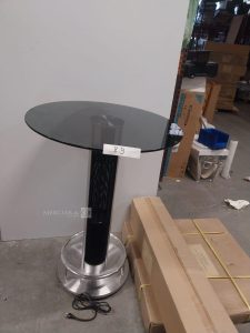Autre Lot de 2 tables avec chauffage de diamètre 80cm, hauteur 110cm, marque Silence B  88
