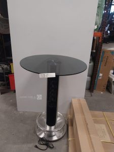 Autre Lot de 2 tables avec chauffage de diamètre 80cm, hauteur 110cm, marque Silence B  89