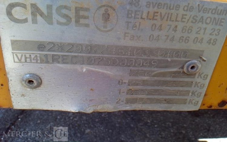 CNSE ROULOTTE DE CHANTIER  CS-754-MQ