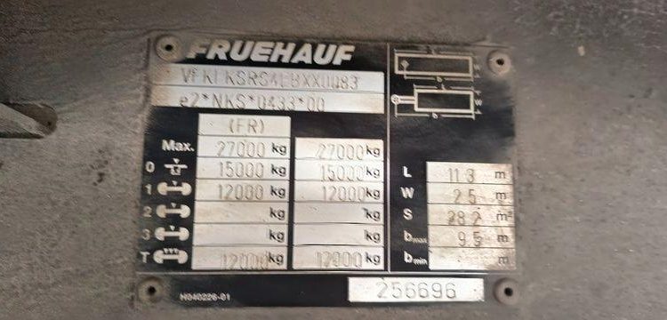 FRUEHAUF SEMI REMORQUE CITY  DH-930-KC