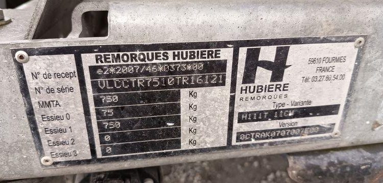 HUBIERE TONNE A EAU  EH-727-LD