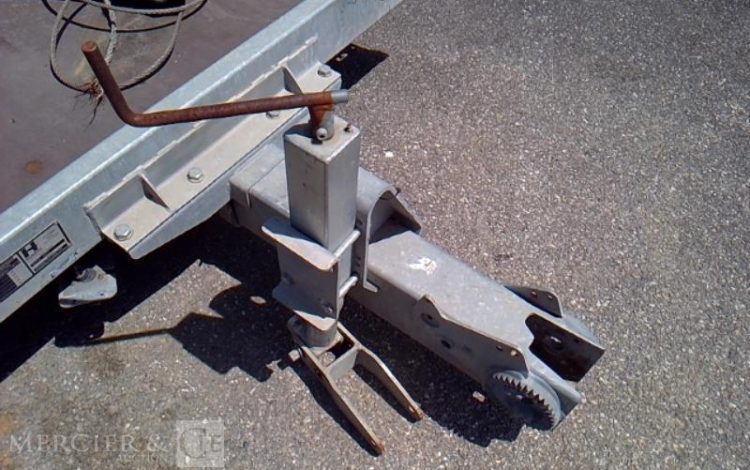 HUBIERE REMORQUE PORTE ENGIN 2 ESSIEUX PTAC 3.5T ALU EJ-752-BG