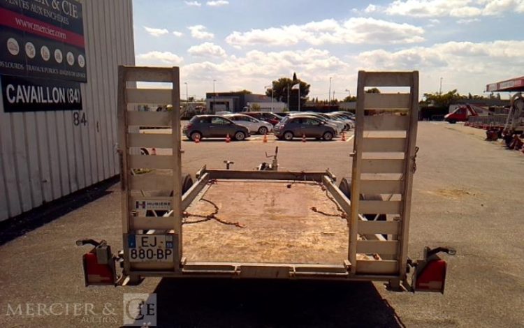 HUBIERE REMORQUE PORTE ENGIN 2 ESSIEUX PTAC 3.5T ALU EJ-880-BP