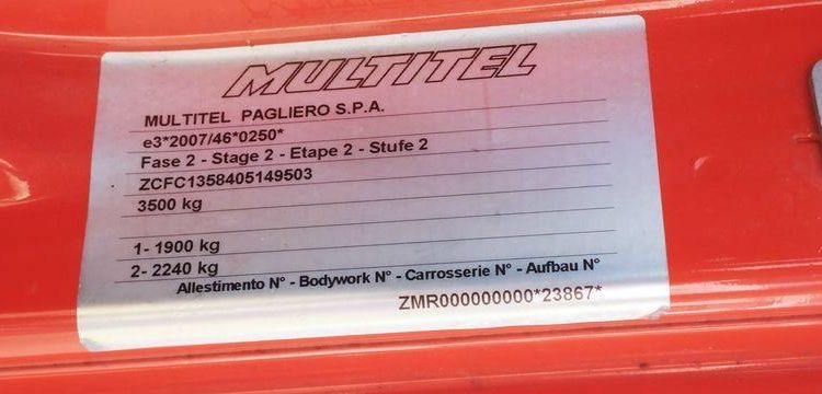 MULTITEL DAILY AVEC NACELLE MULTITEL MX170 16M  EL-198-NQ