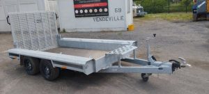 VLEMMIX REMORQUE PORTE ENGIN 2 ESSIEUX – PTAC 2,7 TONNES  HB-140-WC
