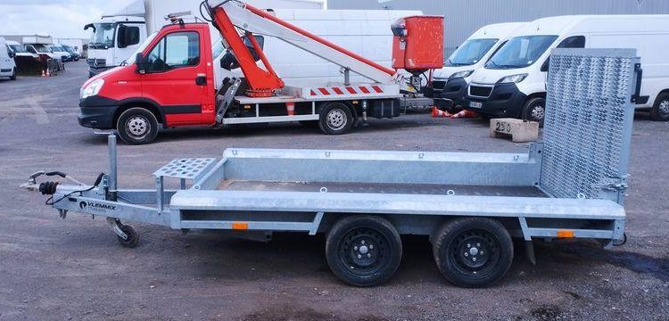 VLEMMIX REMORQUE PORTE ENGIN 2 ESSIEUX – PTAC 2,7 TONNES  HB-140-WC
