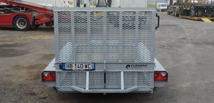 VLEMMIX REMORQUE PORTE ENGIN 2 ESSIEUX – PTAC 2,7 TONNES  HB-140-WC