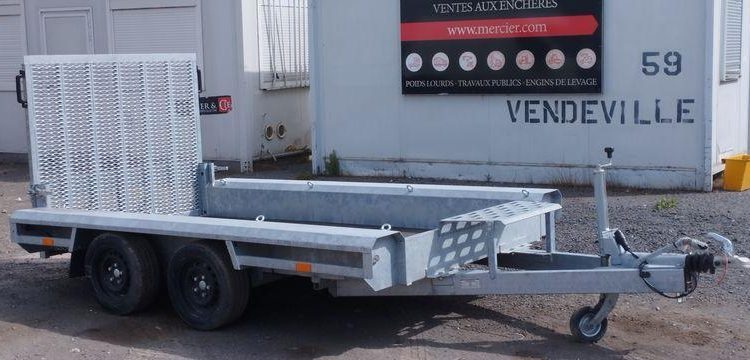 VLEMMIX REMORQUE PORTE ENGIN 2 ESSIEUX PTAC : 2,7 TONNES  HB-309-WC
