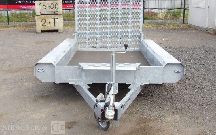 VLEMMIX REMORQUE PORTE ENGIN 2 ESSIEUX PTAC : 2,7 TONNES  HB-309-WC