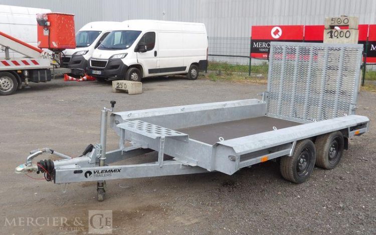 VLEMMIX REMORQUE PORTE ENGIN 2 ESSIEUX PTAC : 2,7 TONNES  HB-309-WC