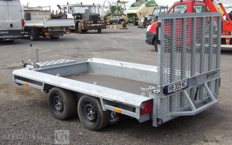 VLEMMIX REMORQUE PORTE ENGIN 2 ESSIEUX PTAC : 2,7 TONNES  HB-309-WC