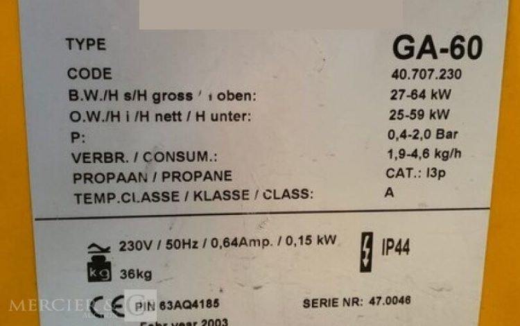 THERMOBILE GA-60  CHG004546