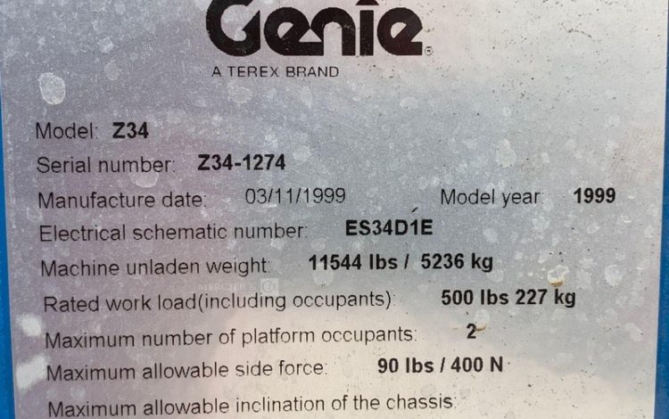GENIE Z34/22 BIENERGIE  TB12A1297