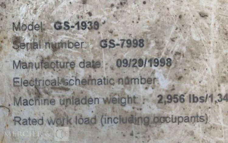 GENIE GS1930  CE08A1077