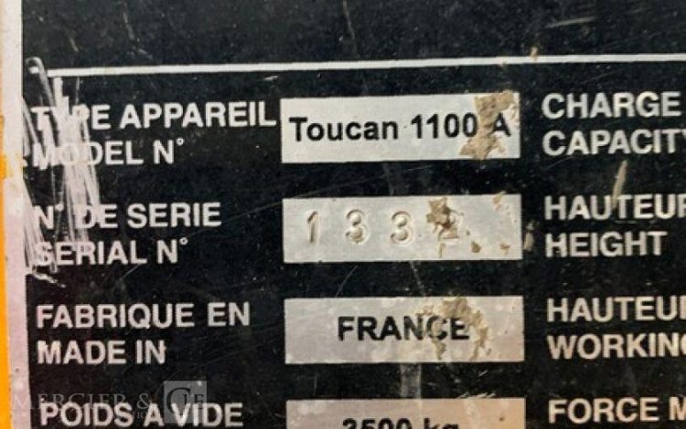 MANLIFT TOUCAN 1100A  VE11A2272