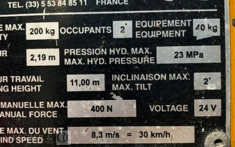 MANLIFT TOUCAN 1100A  VE11A2272