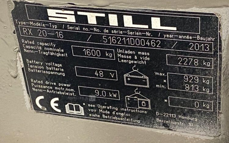 STILL RX 20/16  16HE4312