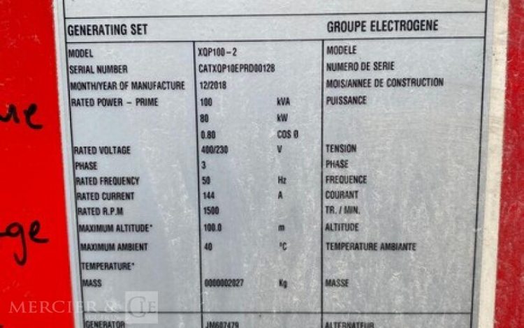 CATERPILLAR XQP100-2  14488