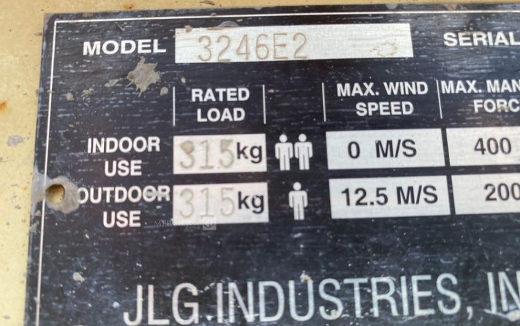 JLG 3,25E+05  CE12A2007