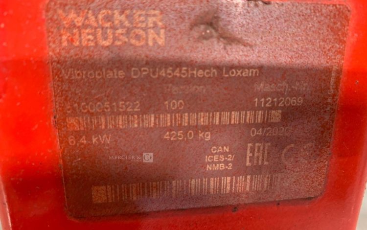 WACKER NEUSON DPU4545 HECH  39MAM52025
