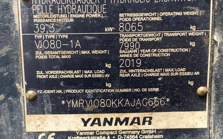 YANMAR VIO080-1A  101649