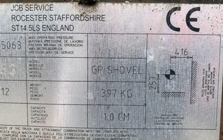 JCB GP SHOVEL  BEN750009