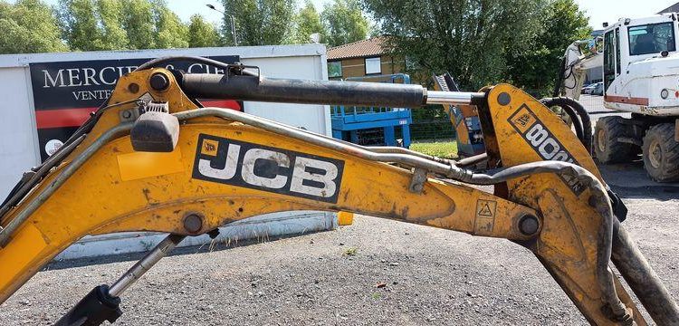 JCB MINI-PELLE 8025 ZTS AVEC GODET CURAGE 1,20M, GODET RETRO 0.20M ET BRH  27887