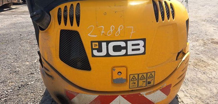 JCB MINI-PELLE 8025 ZTS AVEC GODET CURAGE 1,20M, GODET RETRO 0.20M ET BRH  27887