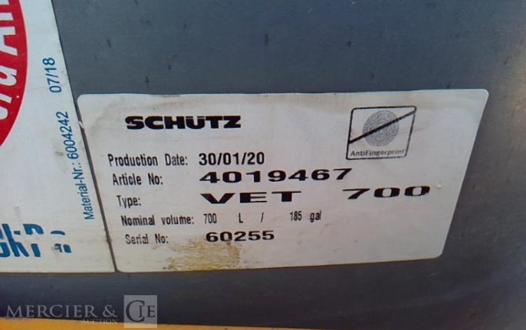CUVE 700L SUR CHARIOT ROULANT  CUV270