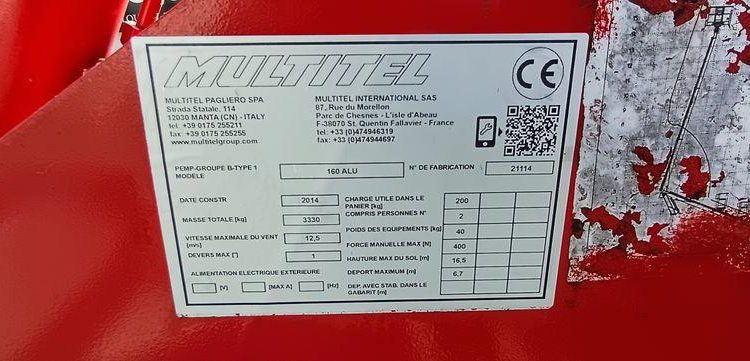 IVECO 35S11 AVEC NACELLE MULTITEL 160ALUDS 16M  DD-697-AF