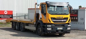 IVECO STRALIS 420 DEPANNEUSE PTAC : 32 TONNES- DIESEL – 342233 KMS – ANNEE 2018 JAUNE EV-842-SG