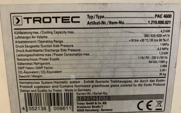 TROTEC PAC 4600  4CLI400