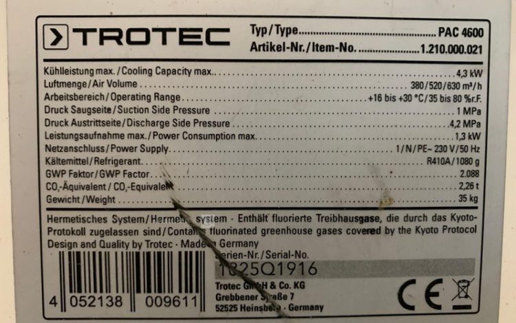 TROTEC PAC 4600  4CLI400