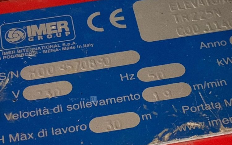 IMER TR225N  10MAM62025