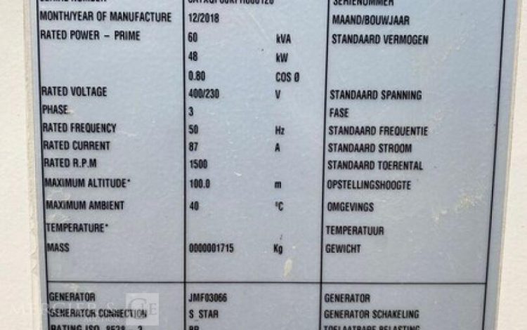CATERPILLAR XQP60-2  14487