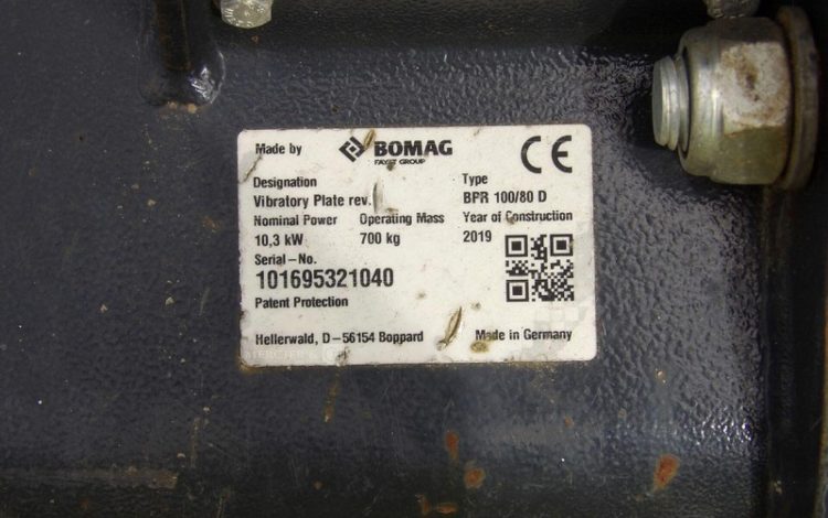 BOMAG BPR 100/80 D  PLA010106