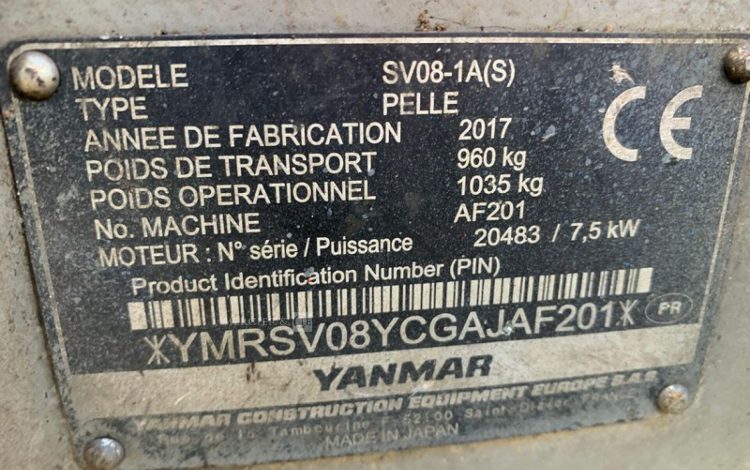 YANMAR SV08-1A  269933