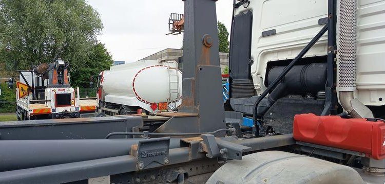 MAN TGS 35,400 AVEC BRAS AMPLIROLL MARREL – PTAC 32 TONNES – DIESEL – 315197 KMS BLANC CG-698-KD