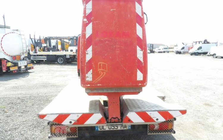 NISSAN CABSTAR  AVEC NACELLE TOPY11 FRANCE ELEVATEUR 12M – DIESEL – 1501 HEURES – ROUGE DL-099-HA