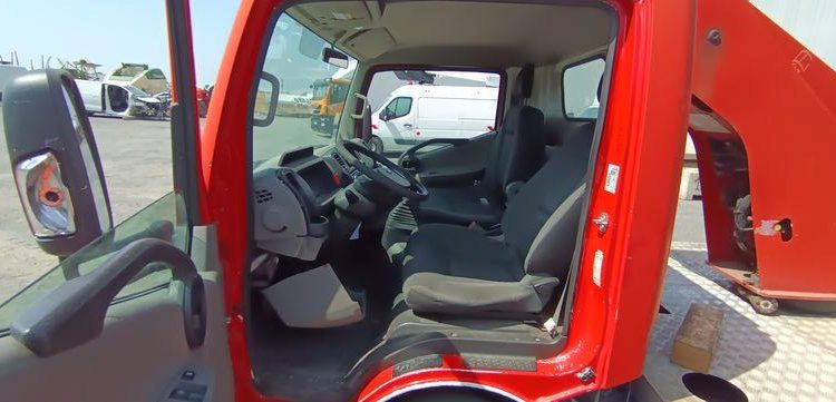 NISSAN CABSTAR  AVEC NACELLE TOPY11 FRANCE ELEVATEUR 12M – DIESEL – 1501 HEURES – ROUGE DL-099-HA