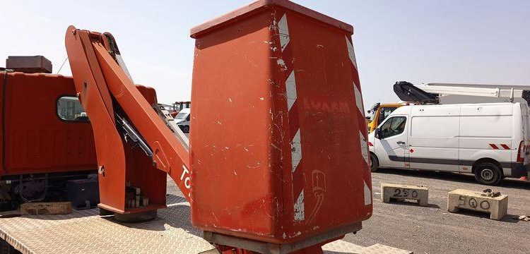 NISSAN CABSTAR  AVEC NACELLE TOPY11 FRANCE ELEVATEUR 12M – DIESEL – 1501 HEURES – ROUGE DL-099-HA
