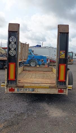 GOURDON REMORQUE PORTE ENGIN PE6000 2 ESSIEUX – PTAC : 6 TONNES – ANNEE 2015  DP-238-CL