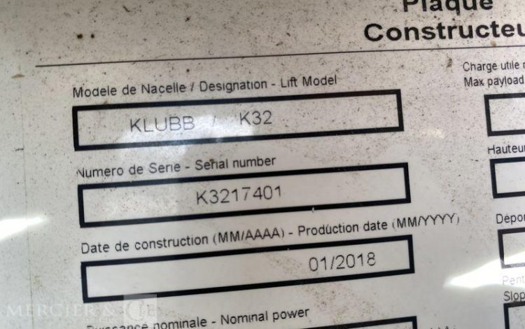 RENAULT MASTER 3 PHASE 2 2,3DCI 16V 130CV AVEC NACELLE KLUBB K32 – 10 M – 66014 KMS – BLANC ES-866-YQ