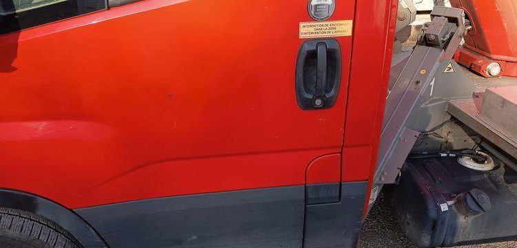 MULTITEL DAILY  AVEC NACELLE MULTITEL MT202 – 20M – DIESEL – 1203 HEURES – 45844 KMS – ROUGE EX-161-WS