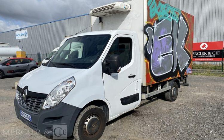 RENAULT MASTER AVEC FRIGO THERMOKING V300 MAX – DIESEL – 115618 KMS – ANNEE 2019 BLANC FK-823-QJ