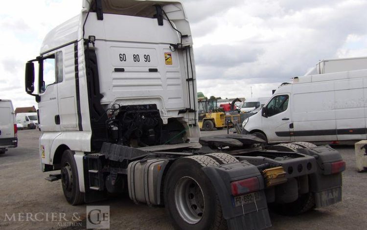 MAN TGX 18.510 4×2 BL SA PTRA 44 TONNES – 320185 KMS – ANNEE 2020 BLANC FQ-692-SJ