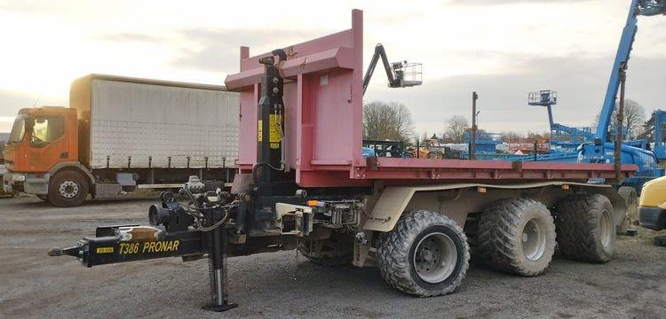 PRONAR REMORQUE AGRICOLE T386 AVEC PLATEAU AMPLIROLL – PTAC : 30T  GE-866-KN