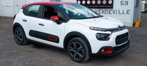 CITROEN C3 1.2 PURETECH 110 SHINE EAT – ESSENCE – 7537 KMS – ANNEE 2022 BLANC PZ2M217